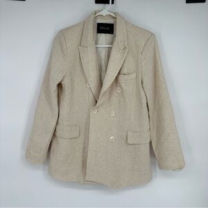 Deluc Cream Linen Blend Blazer XS